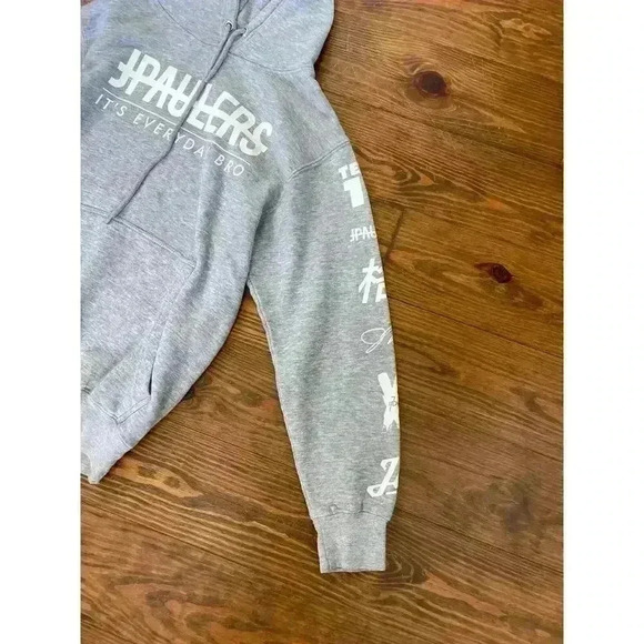 Jake Paul Hoodie Mens Small Gray J Paulers Team 10 Its Every Day Bro Merch - Picture 3 of 6